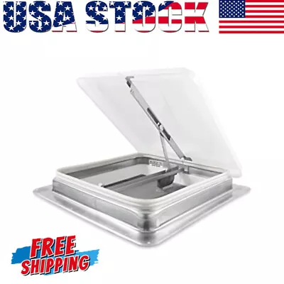 14  X 14  Roof Vent Cover Manual Lid White Esistant Weather Camper Trailer Leak • $72.87