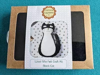 Corinne Lapiere Black Cat Felt Kit New • £6