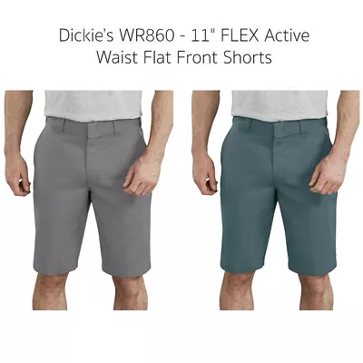 Dickies Men's WR860 11  Flex Active Waist Flat Front Shorts • $28.88