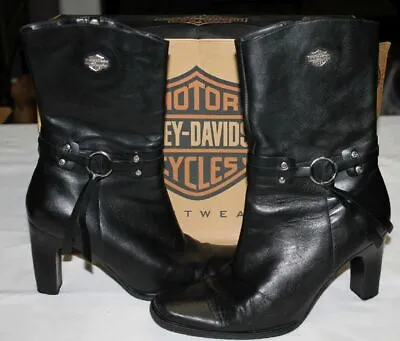 $64.40 • Buy Harley Davidson Women's High Heeled Dress Boots #84203  In Box