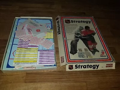 Vintage 1976 Tudor Games NHL Strategy Hockey Team Model 120 Rare HTF Cards Sheet • $100