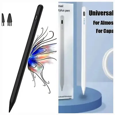 Universal Stylus Pen For Android IOS Win Capacitive Screen Touch Pen Black/white • £8