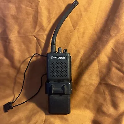 Motorola Radius P110 Handheld Radio VHF  P43QLC20A2AA And Holder - Parts Only • $12.99