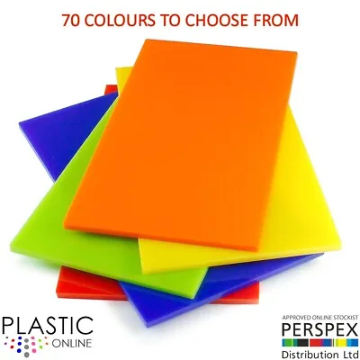 5mm Colour Perspex Cast Acrylic Sheet Plastic Panel A5 A4 A3 Cut To Size  • £5.75