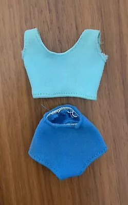 VINTAGE MIDGE 2 Piece SWIM SUIT BLUE/LT. BLUE FOR THE BLONDE VERSION - NICE COND • $17.99