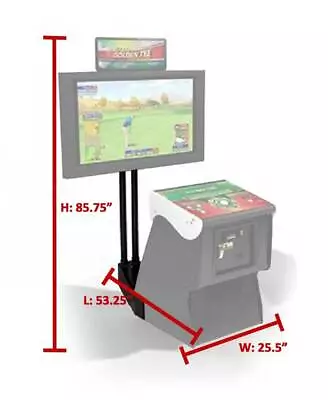 Golden Tee Arcade Golf Game Monitor Stand • $699