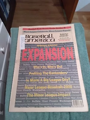 May 25 1990 Baseball America Newspaper MLB Expansion/ Miami A Big League City? • $5.99