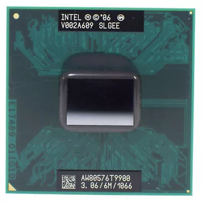 Intel Core 2 Duo T9900 3.06GHz CPU Dual-Core 6MB 1066 SLGEE Socket P Processor • $37.28