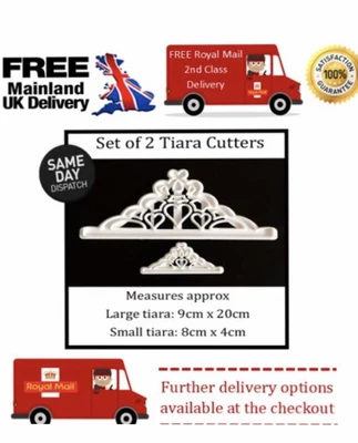 £3.99 • Buy Princess Tiara Sugarcraft Cookie Cutter Set Free Postage