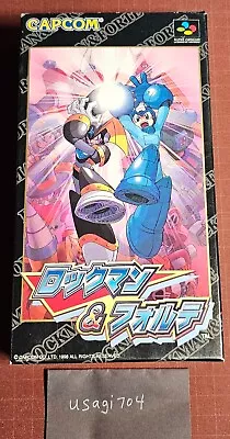 Rockman & Forte SNES (Capcom Super Famicom 1998) Near Mint CIB US SELLER • $140