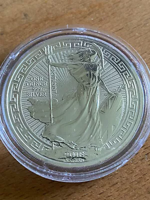 2018 Oriental Border 1 Oz Britannia Silver Coin With Capsule • £27.30