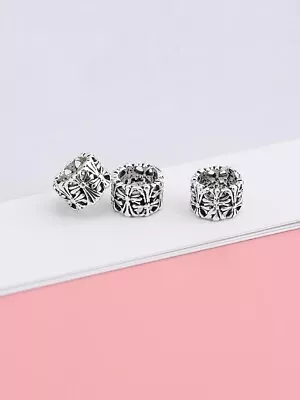 5PCS Sterling Silver Crosses Beads  Loose Beads Spacer Beads Bracelet Necklace • $5.67
