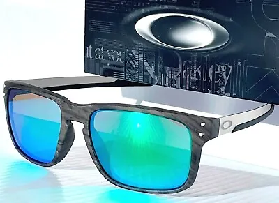 NEW Oakley HOLBROOK MIX Woodgrain POLARIZED Galaxy Jade Lens Sunglass 9384-04 • $178.88