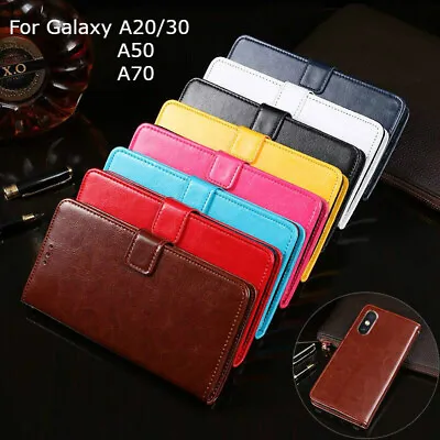 For Samsung Galaxy A20 A30 A50 A51 A70 A71 Leather Wallet Flip Case Card Cover • $9.99
