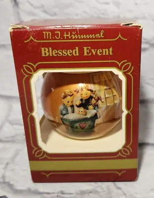 Vintage M.J. Hummel Blessed Event Christmas Ball Ornament Goebel 1983 • $11.88