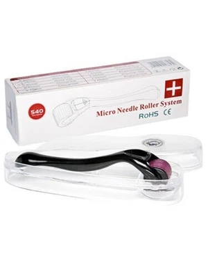 $10 • Buy Derma Roller Titanium Micro Needle Skin 540 Needles Scars Anti Aging Dermaroller