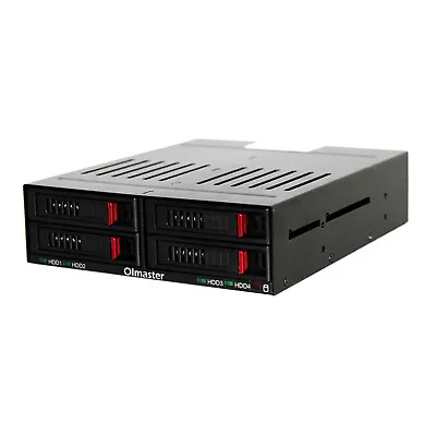 SATA Internal Rack 4x2.5  Hard Drive Case SSD Enclosure W/Led Indicator • £43.75