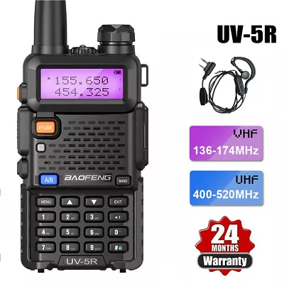 $39.49 • Buy UV-5R Dual Band UHF/VHF Ham Radio Two Way FM Walkie Talkie + Earpiece