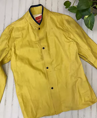 Vintage Rainfair Classic Yellow Rain Jacket Coat Waterproof Vulcanized Medium • $142.99