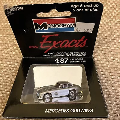 Vintage Mercedes Gullwing Monogram Mini Exacts 1:87 H.O. Scale Model Car #2029 • $6.99