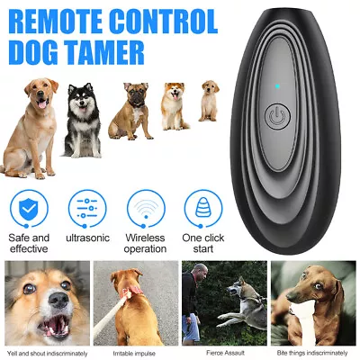 Ultrasonic Anti Dog Barking Deterrent Devices Bark Safety Pet Stop Repeller Tool • £13.01