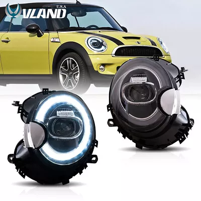 VLAND LED Headlights For 2007-2015 Mini Cooper R56 R57 R58 R59 Sequential Lights • $329