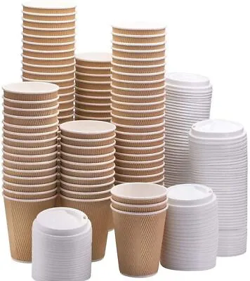 £120.25 • Buy Disposable Coffee Cups For Hot And Cold Drink Vending Cups Paper Cups Kraft Cups