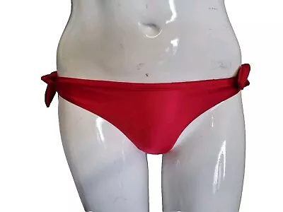 NEW Ultimo MIAMI Baywatch Red Bikini Briefs With Side Tie SMALL UK 8 • £9.99