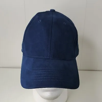 VTG New Era Blank Blue Nu Fit Promotional Sample Hat Baseball Cap Acrylic Wool • $13.59