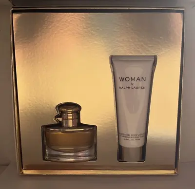 Woman By Ralph Lauren 2 Pc Gift Set 1 Oz EDP Spray 2.5 Oz Perfumed Body Lotion • $69.99