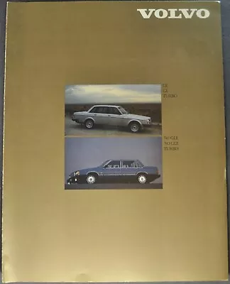 1985 Volvo Brochure Folder 740 GLE Wagon 760 Turbo Sedan Excellent Original 85 • $6.95