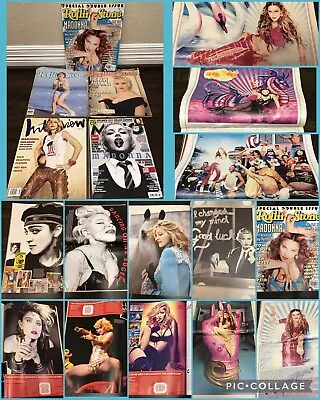 Lot (7) MADONNA Rolling Stone Interview Mojo Cover Magazine Vtg 1986 98 89 01 15 • $22.10