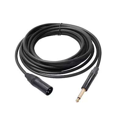 6.35mm Audio Cable TRS Stereo Male To XLR Male Balanced Interconnect Cord G2N3 • £9.53