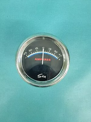 Vintage Blue Line Sun Amp Amperes Gauge & Cup Temp Gasser Day 2 Ford Chevy Dodge • $175