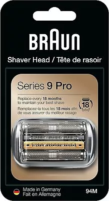 Braun Electric Shaver Head Replacement Part 94M Silver Compatible With Series 9 • $114.66
