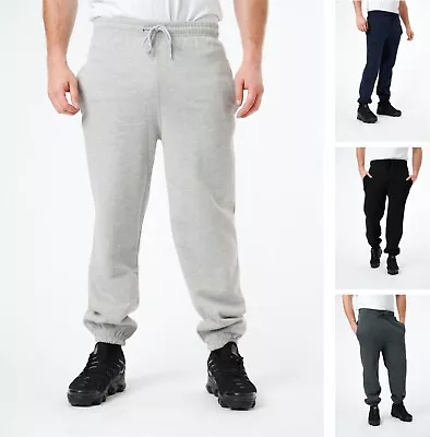 Mens Fleece Trousers Joggers Elasticated Cuffed Jogging Bottoms Track Pants  • £14.99