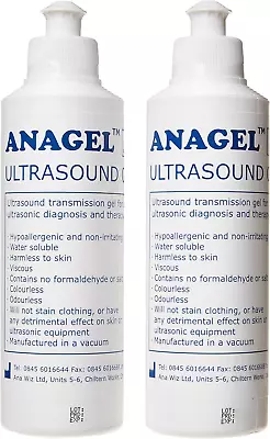 Anagel 250ml Ultrasound Transmission Gel - Pack Of 2 • £6.81