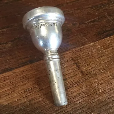 Vintage Vincent Bach Corp Mt Vernon NY 7C Silver Trombone Mouthpiece Small Shank • $99