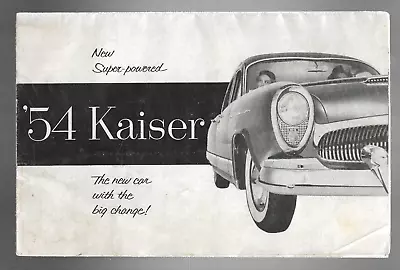 Original 1954 Kaiser Fold Out Brochure W/Darrin 161 + Rough But Complete • $3.99