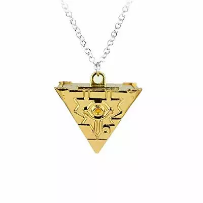 Yugioh Millennium Puzzle Necklace Pendant Yugi Pegasus Chain Toy Cards UK  • £6.99