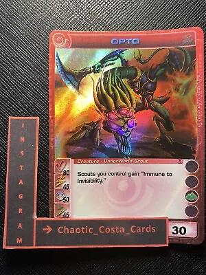 Opto Promo - *max Power* 80/45/50/45/30 - Ripple Foil - Chaotic Card - Tcg - N/m • $55