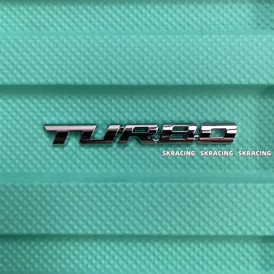 Plating Turbo Badge Emblem Universal Metal Car Trunk Tailgate Decal Sticker Trim • $0.99