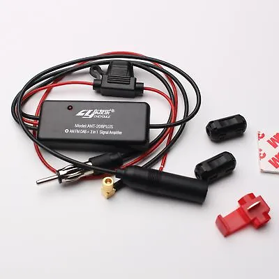 Auto FM AM DAB DAB+ Antenna Car Radio Aerial Converter Signal Splitter Amplifier • $21.99