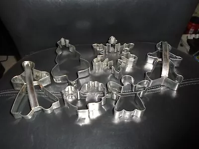 Lot Of 6 Vintage Aluminum Holiday Cookie Cutters • $12