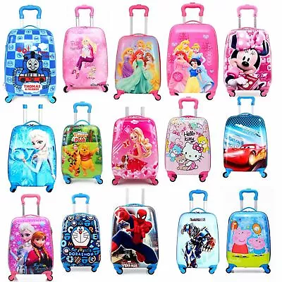 Kids Toddler Carry On Hard Shell Cartoon Suitcase/Luggage Light Weight 18  AU • $65