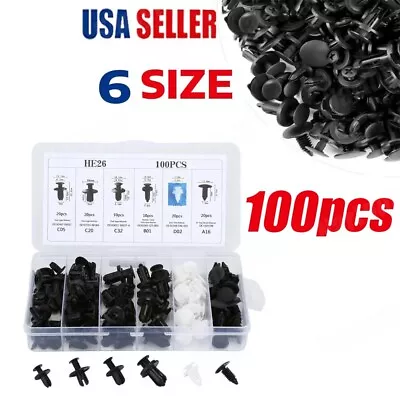 100x Bumper Car Push Pin Trim Panel Fender Engine Rivet Clips Parts Accessories • $11.99