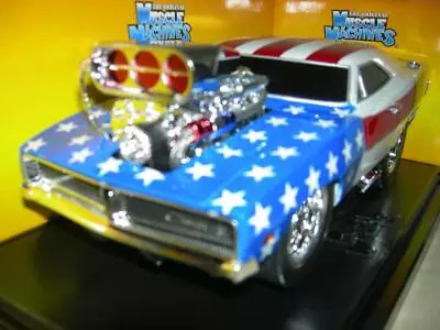 69 Dodge Charger Red/white Blue Stars & Stripes  Musc.mach.mib1:18 • $129.99