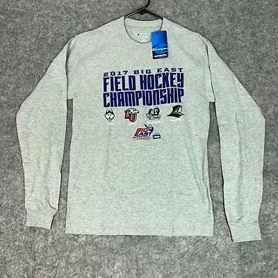 $16.18 • Buy UCONN Huskies Mens Shirt Small Gray Blue Long Sleeve NCAA Field Hockey Champions
