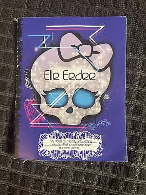 Monster High Diary Journal Book Booklet 2014 Elle Eedee Boo York Boo York • $5