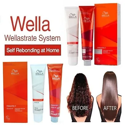 WELLA STRAIGHT(N) Permanent Straight System Hair Straightening Cream 100+100ml • $20.49